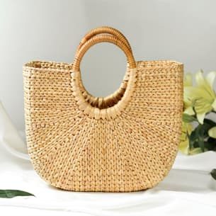 Bolso de fibras naturales