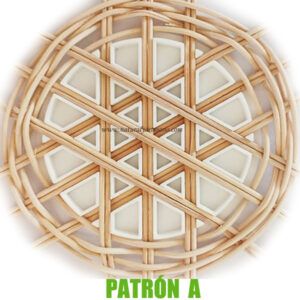 Molde para cestería de varillas de ratán