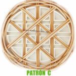 Molde para cestería de médula de ratán