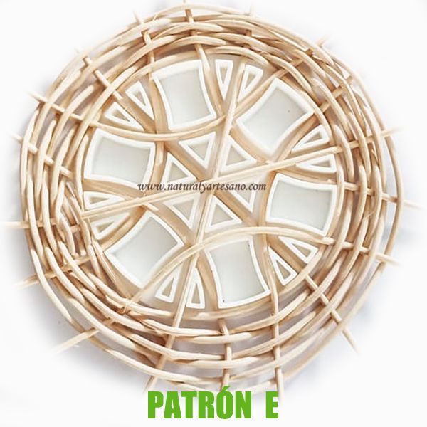 PATRON E Molde de cestería modelo E